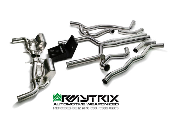 ARMYTRIX Stainless Steel Valvetronic Catback Exhaust System Mercedes-Benz C63 AMG | AMG S